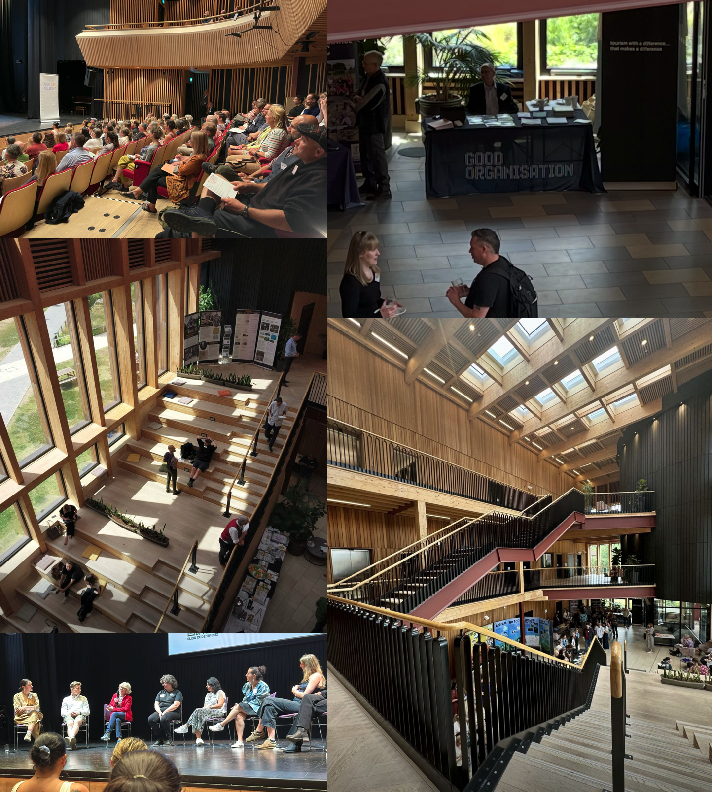 a montage of images taken at the Tourism: Our Voice Confernce